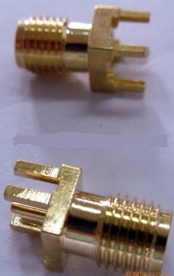50 υποδοχή καρφιτσών σύνθετης αντίστασης SMA RF 4 ωμ με το χρυσό που καλύπτεται